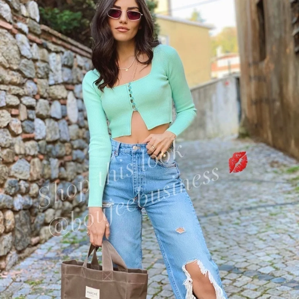 ZARA Knit Cropped Jacket